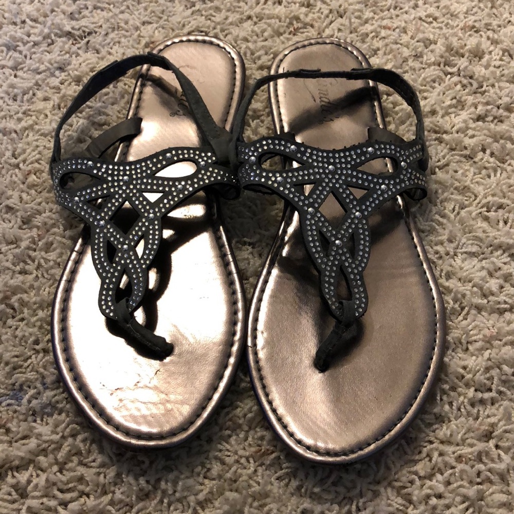 Silver sandals